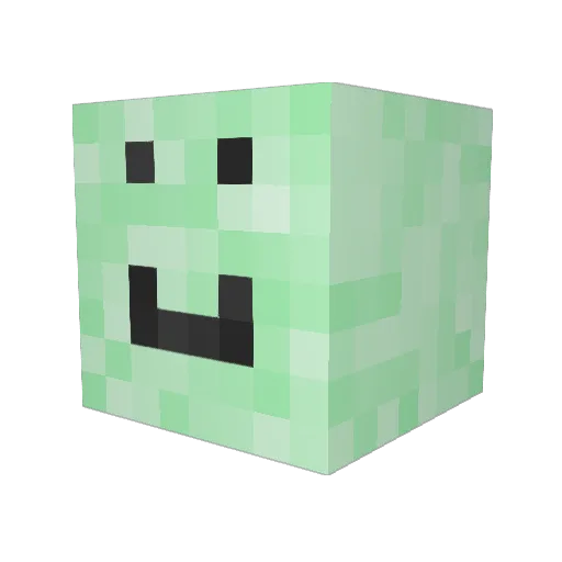 Jcnnaria Minecraft avatar head, 3D render