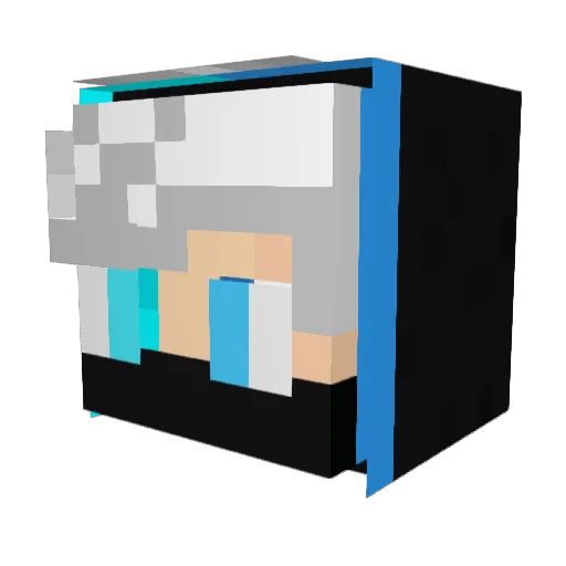 Jcobra2004 Minecraft avatar head, 3D render