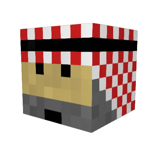 Jcole_2l Minecraft avatar head, 3D render