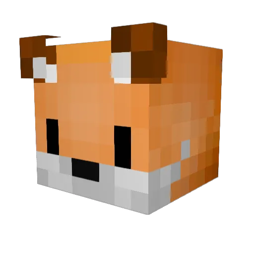 Jconner_ Minecraft avatar head, 3D render