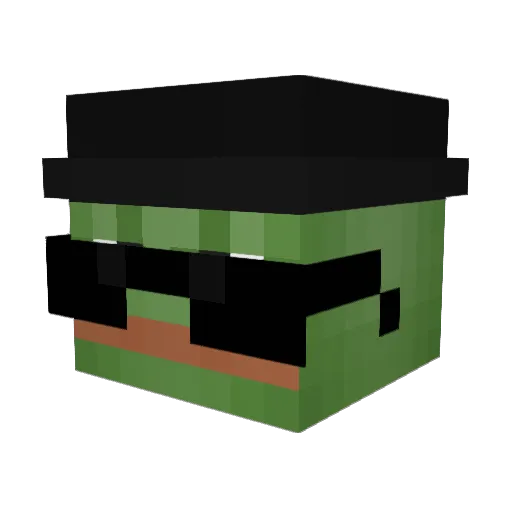 Jcoob__ Minecraft avatar head, 3D render