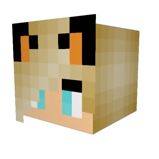 Jcube2323 Minecraft avatar head, 3D render