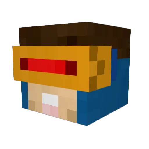 Jd174 Minecraft avatar head, 3D render