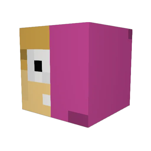 JdJRaveN Minecraft avatar head, 3D render