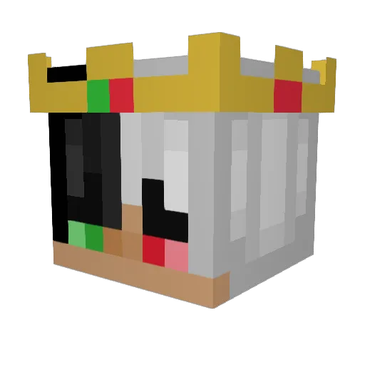 Jdavrab Minecraft avatar head, 3D render