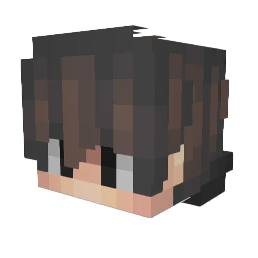 Jdiiaazz Minecraft avatar head, 3D render