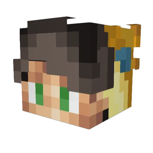 Jdmars242 Minecraft avatar head, 3D render
