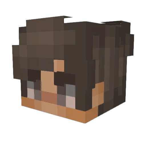 Jdog_Playz Minecraft avatar head, 3D render