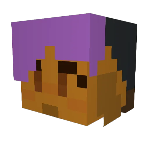 Jdoge28 Minecraft avatar head, 3D render