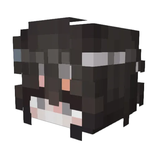 Jdogei Minecraft avatar head, 3D render