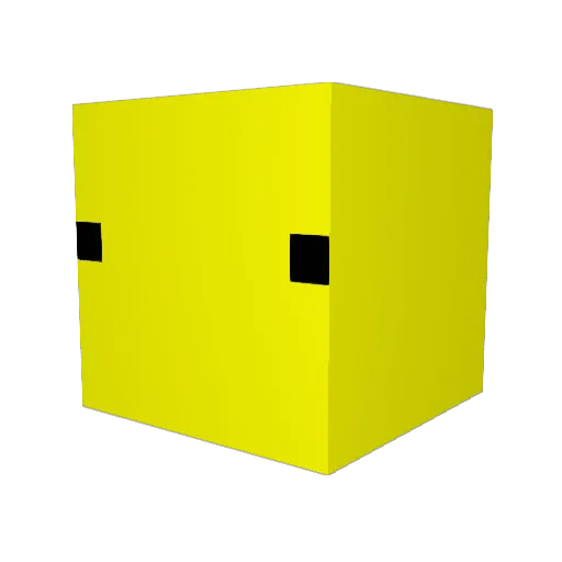 Jdol Minecraft avatar head, 3D render