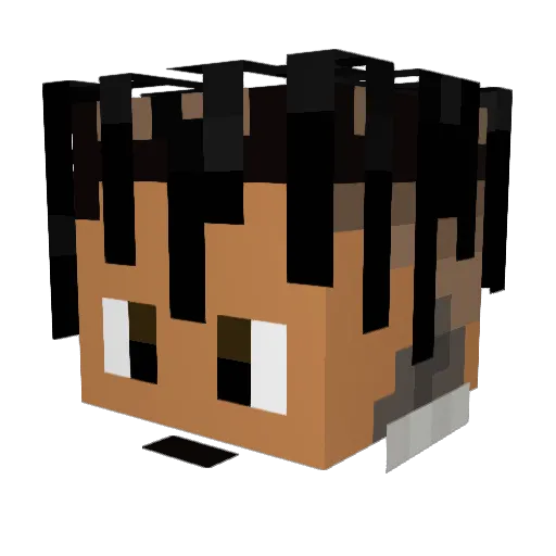 Jdot11 Minecraft avatar head, 3D render
