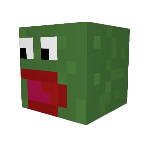 Jdplast23 Minecraft avatar head, 3D render
