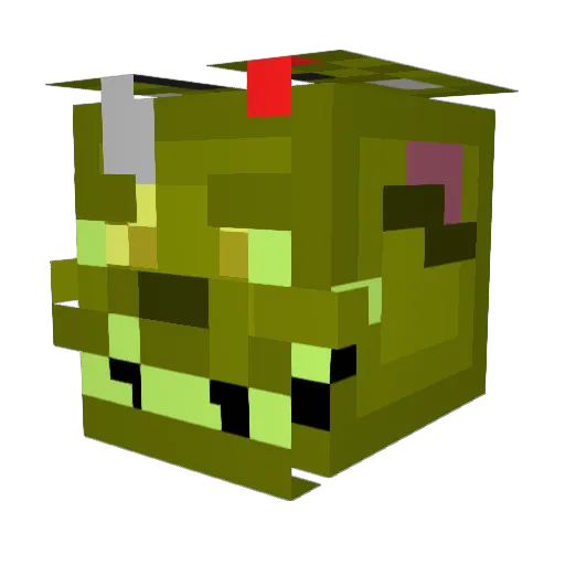Jdub686 Minecraft avatar head, 3D render