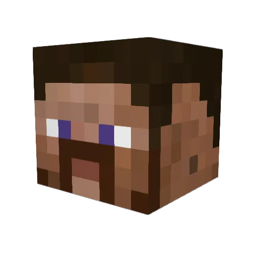 Jdubbzz Minecraft avatar head, 3D render