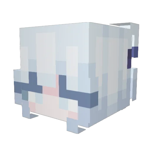 Je07 Minecraft avatar head, 3D render