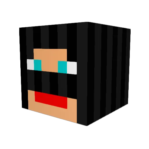 JeDa5 Minecraft avatar head, 3D render