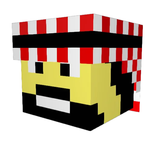 JeHaD800 Minecraft avatar head, 3D render