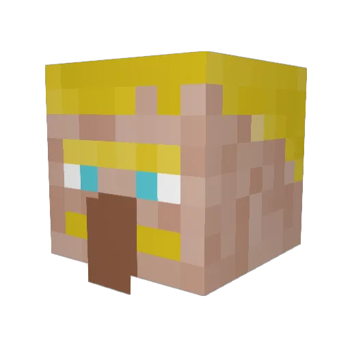 JeMa1012 Minecraft avatar head, 3D render