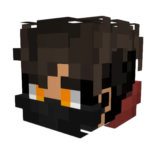 JeOne_ Minecraft avatar head, 3D render