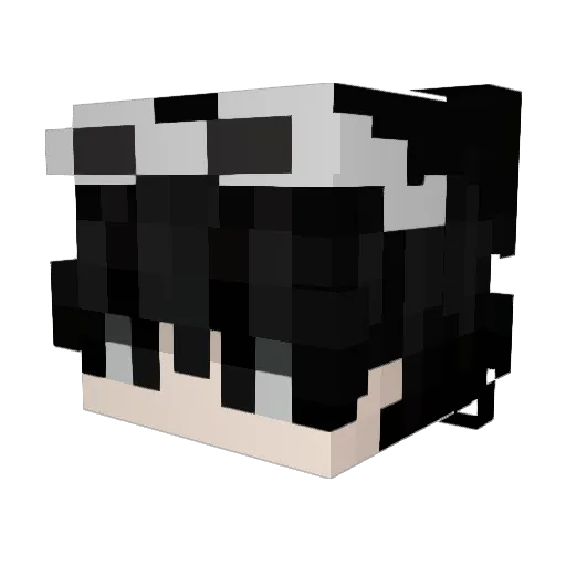 JeRyun Minecraft avatar head, 3D render