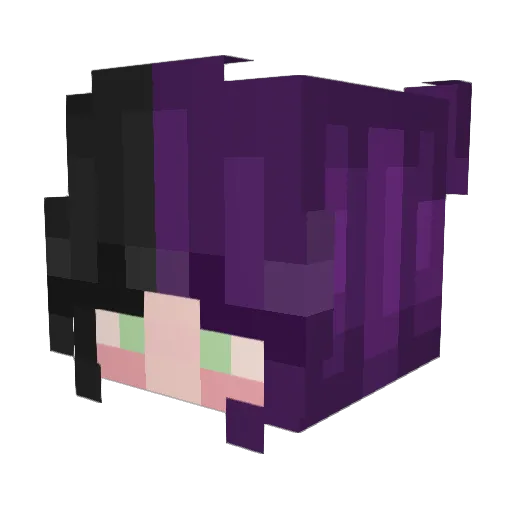 JeSaLe Minecraft avatar head, 3D render