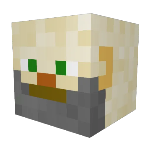 JeSappelleRoot Minecraft avatar head, 3D render