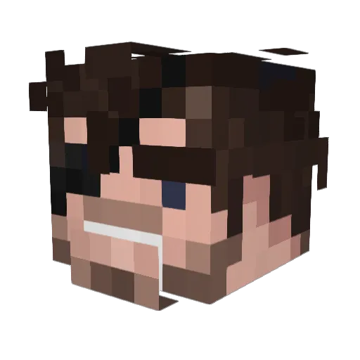 JeSuisBleu Minecraft avatar head, 3D render