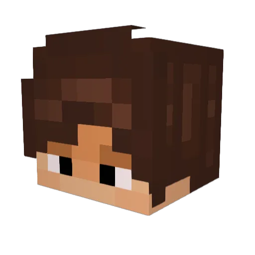 JeSuisLeChef Minecraft avatar head, 3D render