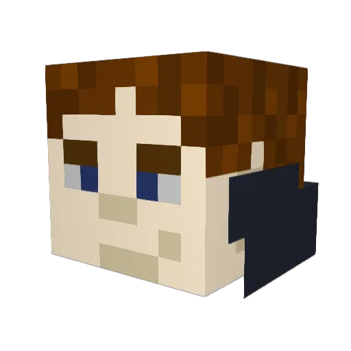 JeSuisMoi_ Minecraft avatar head, 3D render