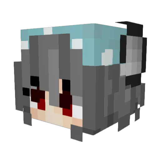 JeSuisPandore Minecraft avatar head, 3D render