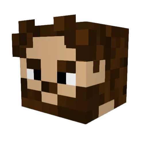 JeZeus9757 Minecraft avatar head, 3D render