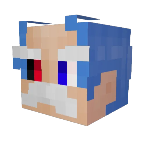 Je_cHY Minecraft avatar head, 3D render