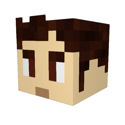 JeaHSaren Minecraft avatar head, 3D render