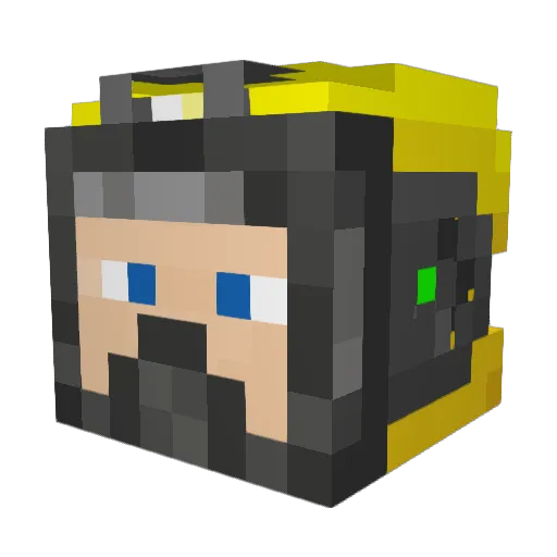 JeagerMiester Minecraft avatar head, 3D render