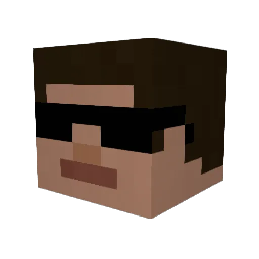 Jeags Minecraft avatar head, 3D render