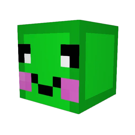 Jealuu Minecraft avatar head, 3D render