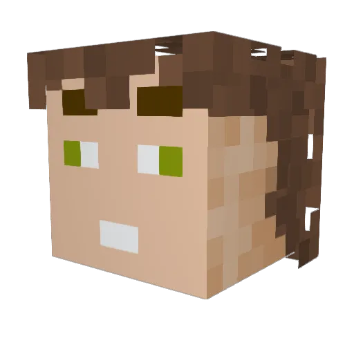 JeanBanbois Minecraft avatar head, 3D render