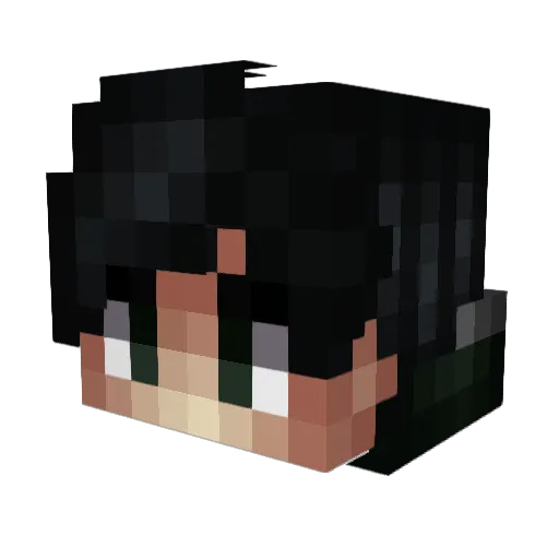 JeanBoubacare Minecraft avatar head, 3D render