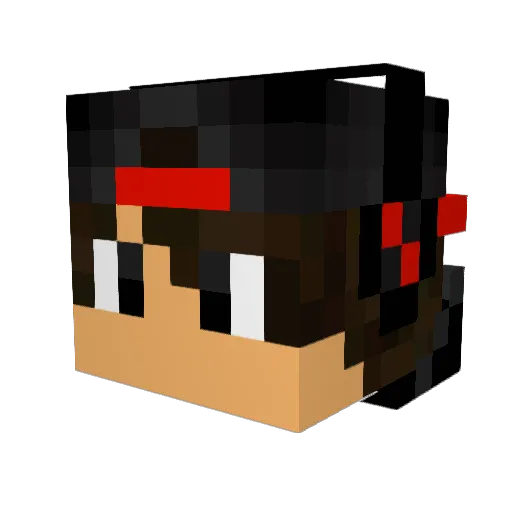 JeanCrack147 Minecraft avatar head, 3D render