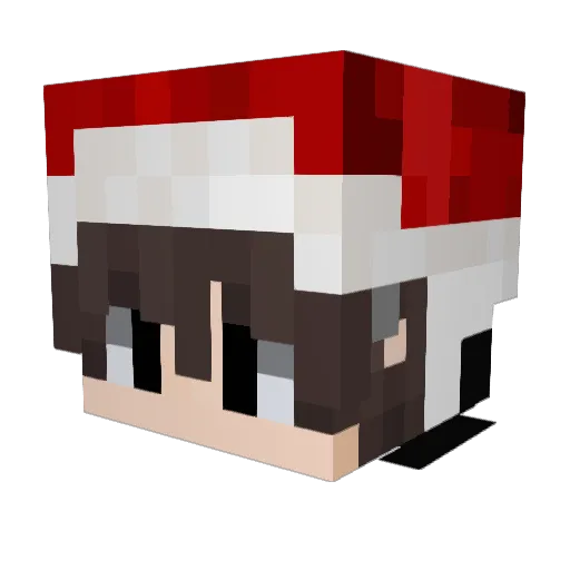 JeanDog_X Minecraft avatar head, 3D render
