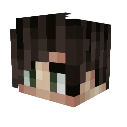 JeanF Minecraft avatar head, 3D render