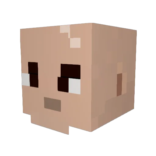 JeanFrancoZD Minecraft avatar head, 3D render