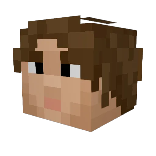 JeanGenie Minecraft avatar head, 3D render