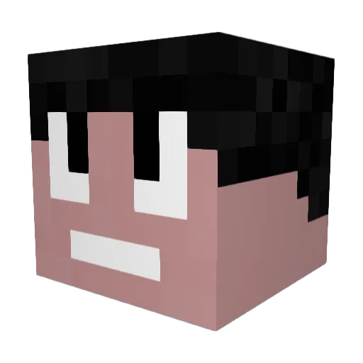 JeanGoulf Minecraft avatar head, 3D render
