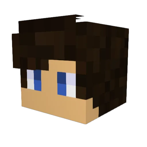 JeanLouisNiglo Minecraft avatar head, 3D render