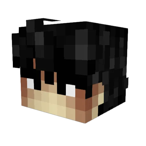 JeanLucMerta81 Minecraft avatar head, 3D render