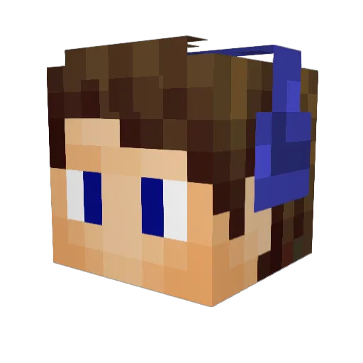 JeanMi Minecraft avatar head, 3D render