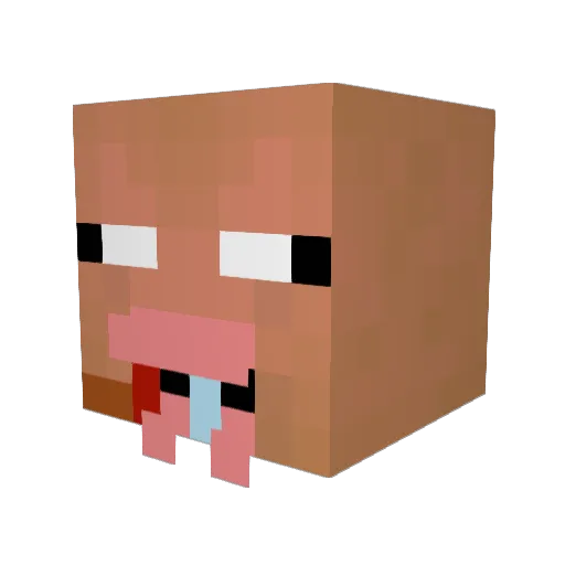 JeanMinecraft57 Minecraft avatar head, 3D render