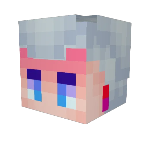 JeanPolnareff Minecraft avatar head, 3D render